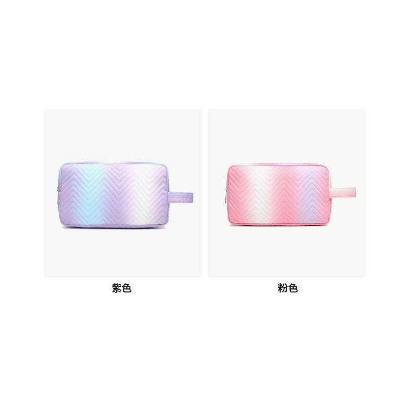 New colorful makeup bag, large capacity, cute travel portable small toiletry bag, Ins-style storage bag set for export Application Scenario