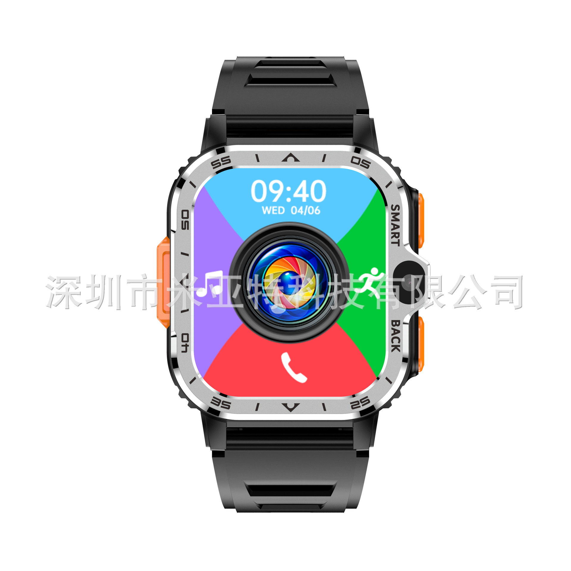 PGD WATCH Cross-border new Bluetooth smart call 4G watch Heart rate, blood oxygen and blood pressure measurement fitness bracelet Specification drawing
