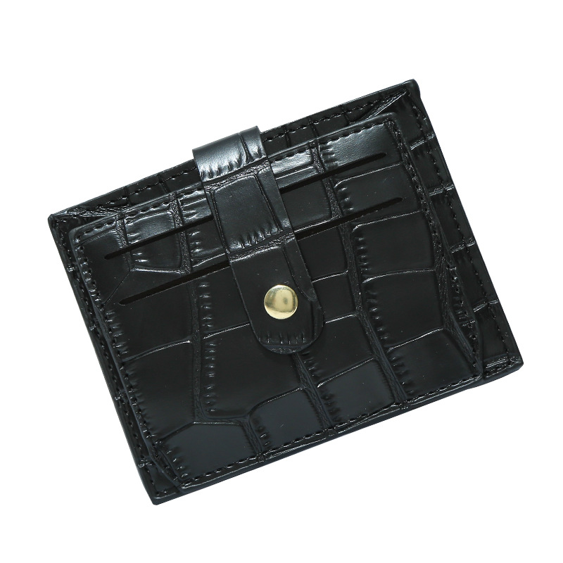New niche design card wallet, multi-slot wallet, women's ins candy color, crocodile pattern, fresh and clean wholesale Item Picture
