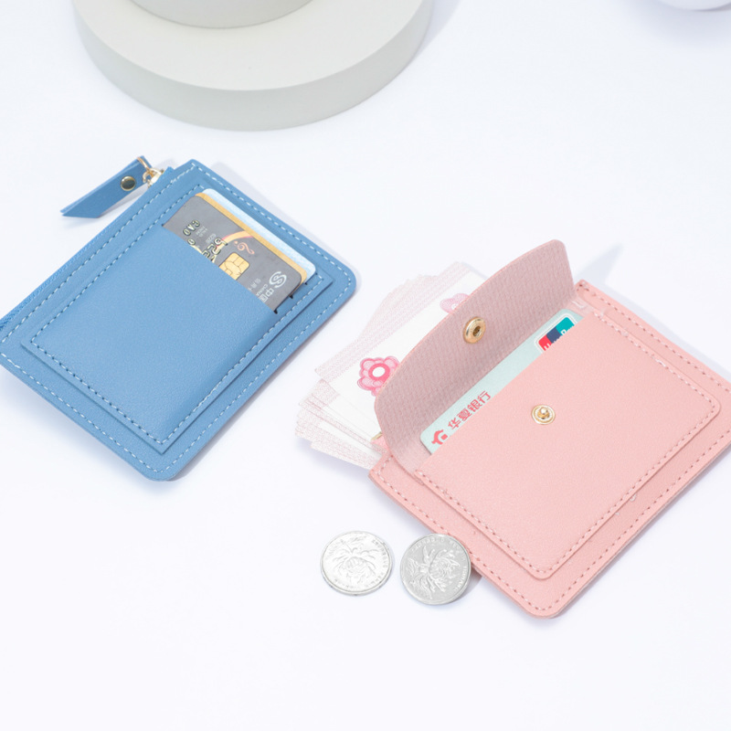 New style card bag coin purse with zipper slot, women's ins candy color, crocodile pattern, fresh and clean, wholesale logo details Picture