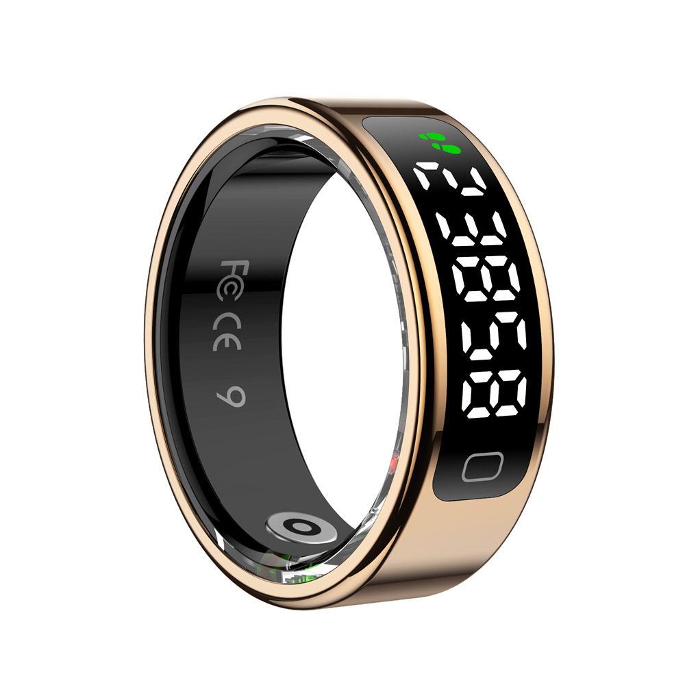 The new R11C smart ring features a display screen, gesture control for sleep, heart rate, oxygen, health, step counting, calories, and exercise Item Picture