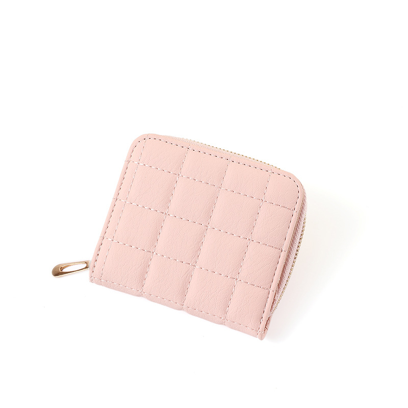 A one-piece solid-color mini bag with coins, keys, coin purse and card case in a chanel-style style, which can be carried around Item Picture