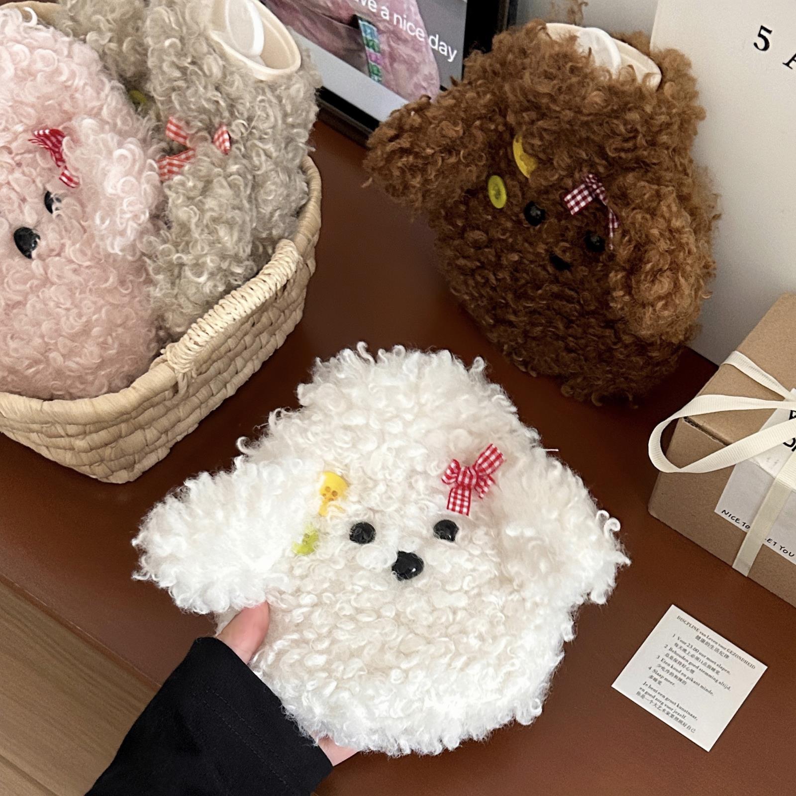 The popular teddy dog hot water bag, water-filled warm baby, can warm hands, stomach, explosion-proof bed and feet with hot water details Picture