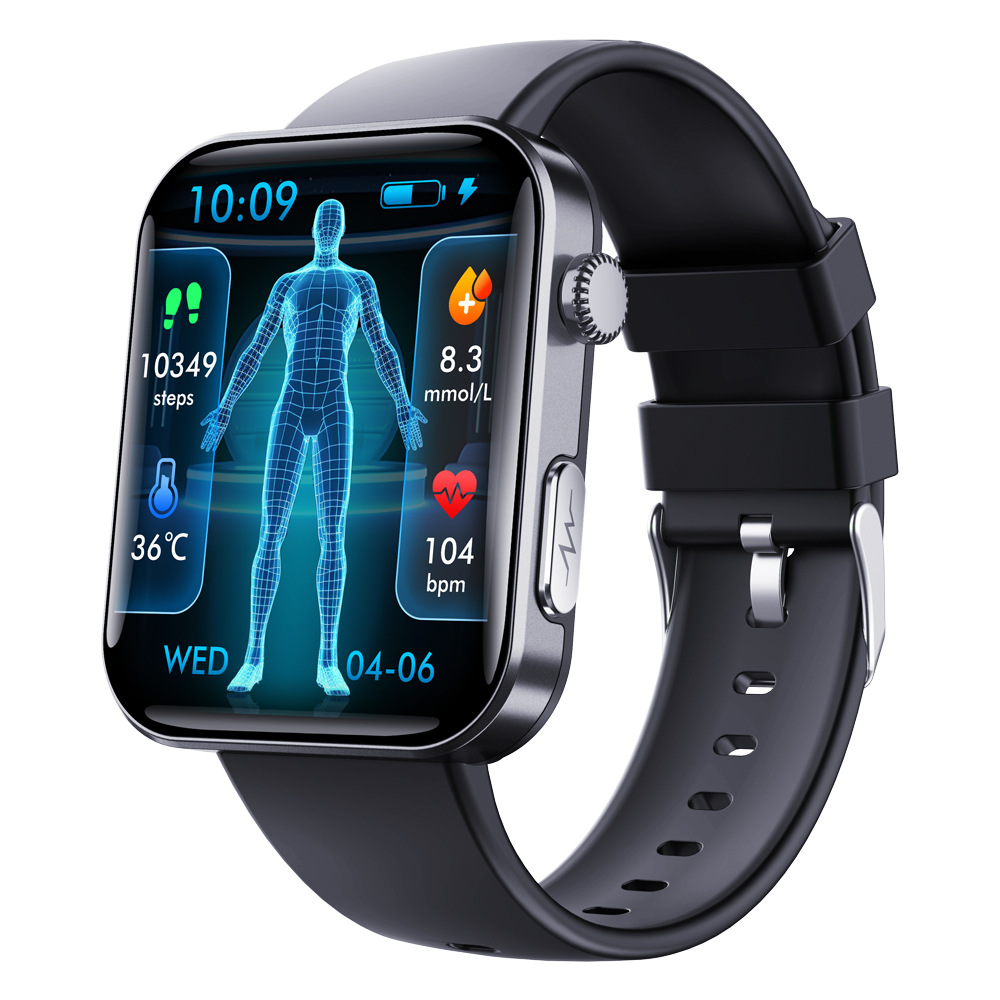 The cross-border foreign trade F300 smartwatch features multiple functions such as heart rate and blood pressure measurement, electrocardiogram recording, and heart health reminders Item Picture