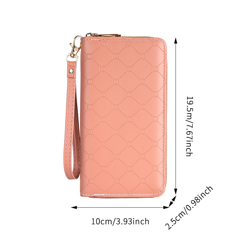 2024 New style Korean wallet, cute long coin purse, large capacity, multi-kara chain, hand-held mobile phone bag for women Item Picture