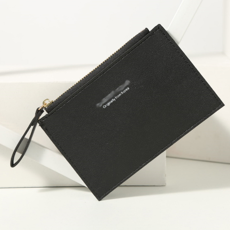 The new 2023 women's card case zipper clutch, a Japanese-style wallet for students and white-collar workers, features multiple card slots and multiple functions Specification drawing