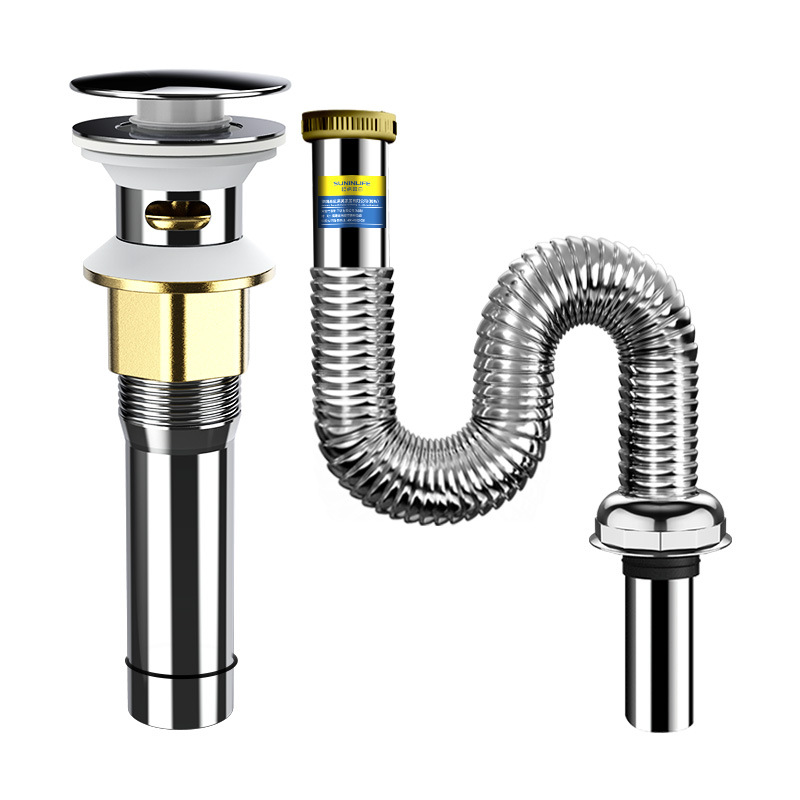 Washbasin, washbasin, sink, drain pipe, washbasin, washbasin, anti-odor and leakage plug, sink drainage accessories Item Picture