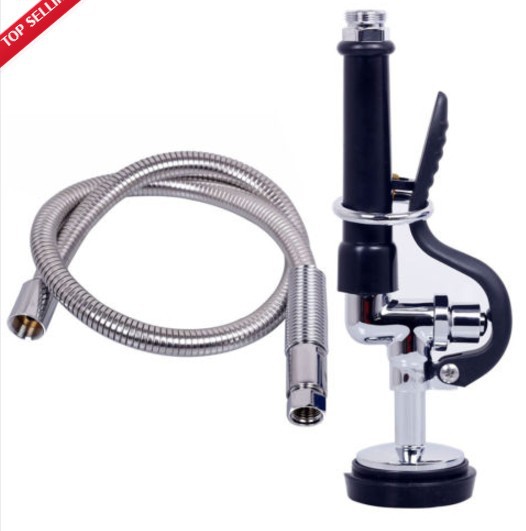 Hotel restaurant kitchen shower faucet, high-pressure flexible pipe, floor washing and flushing spray, dishwasher shower head Specification drawing