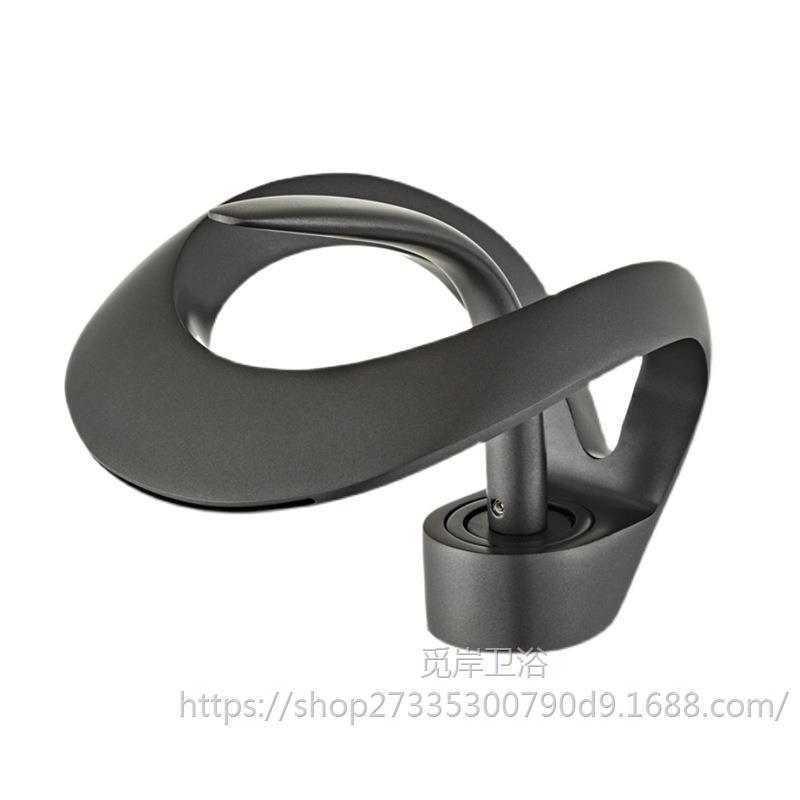 Cross-border bathroom, waterfall faucet, cold and hot water, creative hand washing, washbasin, washbasin, all copper, for villa household use Item Picture