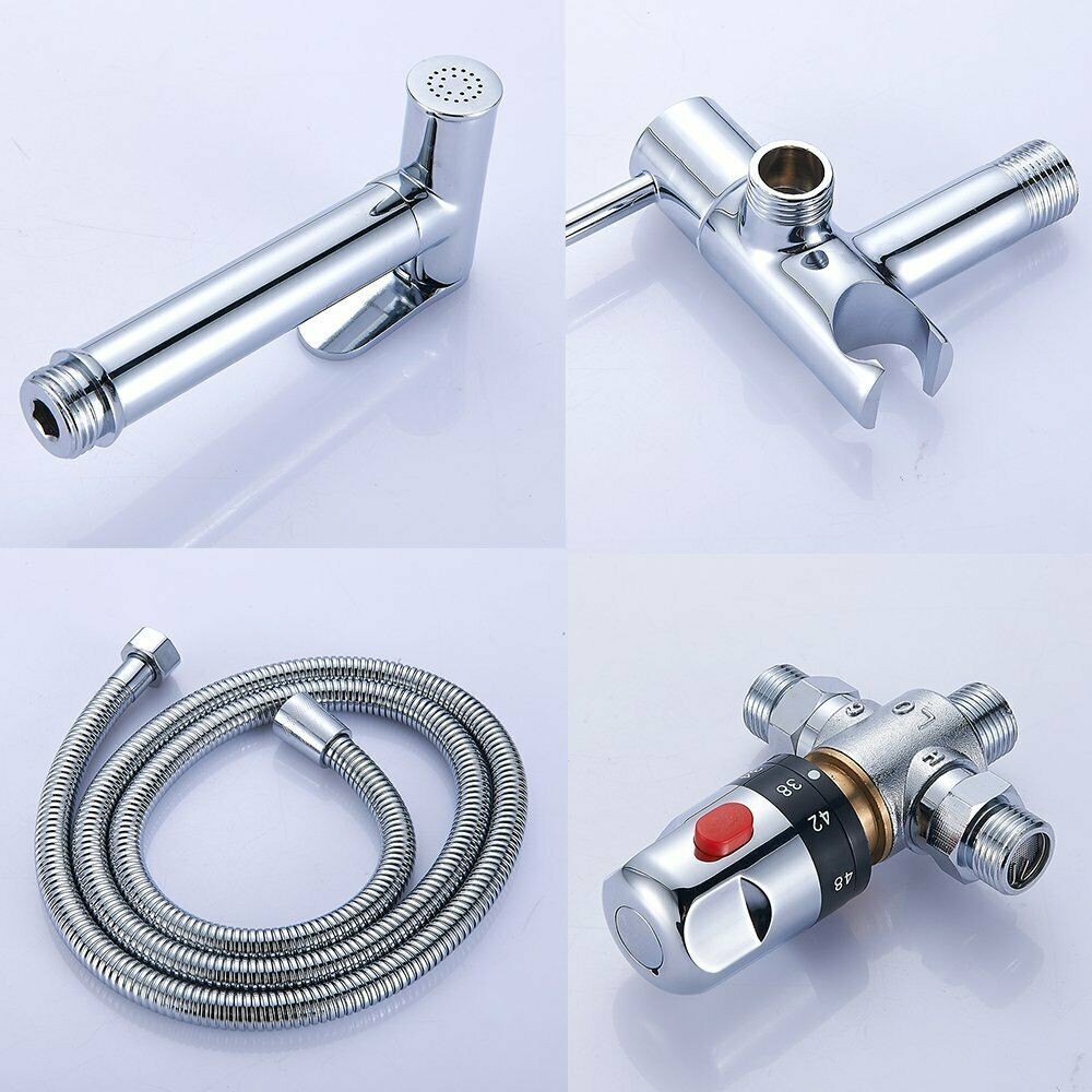 Hui Ci Amazon EBAY copper Feminine Washing machine Spray gun with cold and hot thermostatic valve set Feminine washing machine set Application Scenario