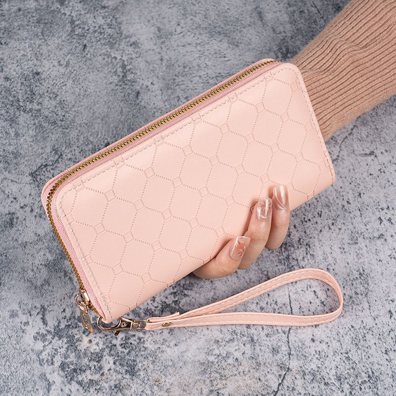 2024 New style Korean wallet, cute long coin purse, large capacity, multi-kara chain, hand-held mobile phone bag for women Specification drawing
