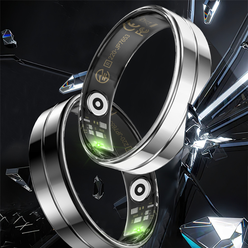 The new cross-border R11 smart ring comes with a charging case, heart rate, blood pressure, blood oxygen, sleep, exercise step counting, waterproof and photo-taking features Application Scenario