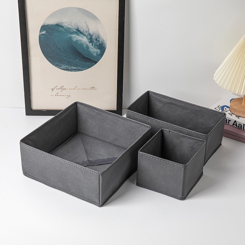 New type of clothing storage box, household foldable non-woven fabric storage box, wardrobe drawer-style clothes and underwear organization box Application Scenario