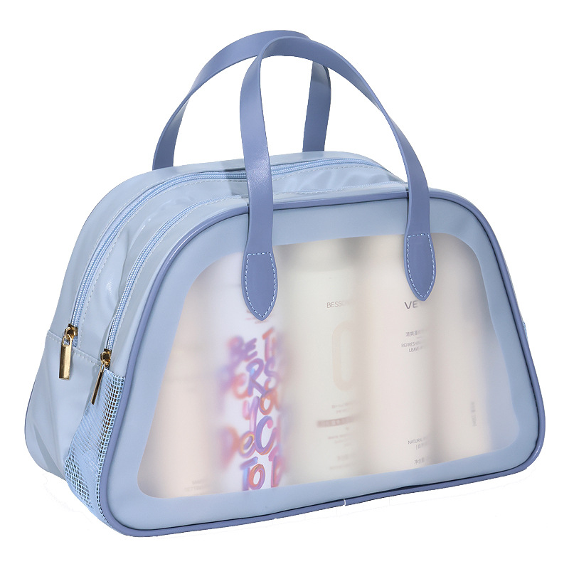 Dry-wet separated toiletry bag, portable waterproof bath and swimming storage bag, business trip and travel makeup bag, women's storage bag Item Picture
