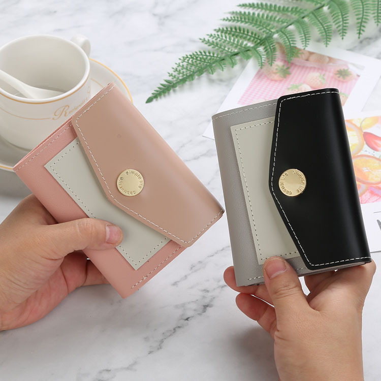purse women 2019 New Short PU Small Purse Purse Leather Coin Purse Purse full figure
