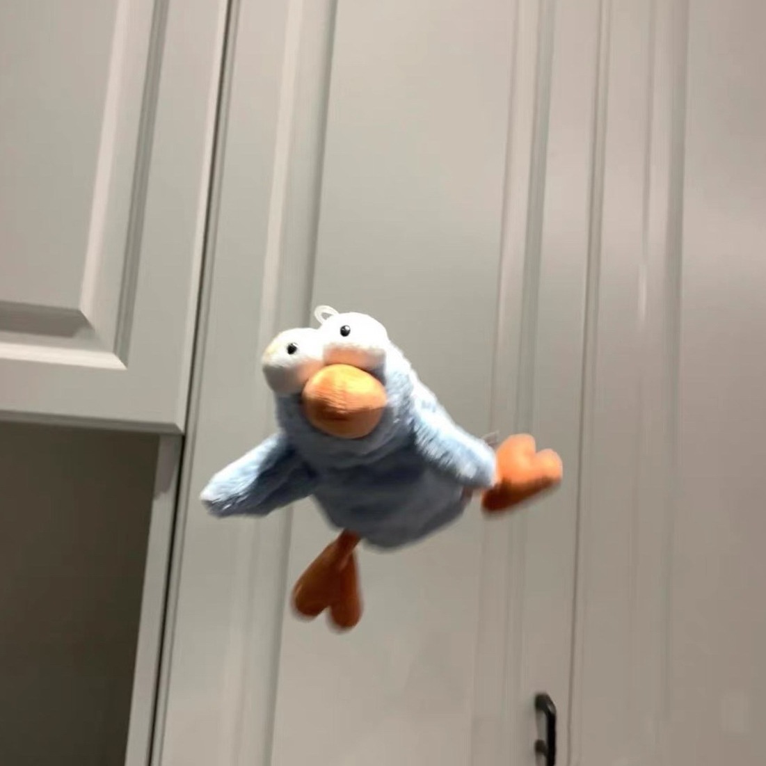 Japanese-style cartoon bird plush pen case, cute animal soft and adorable, healing doll pen case, student stationery storage bag details Picture