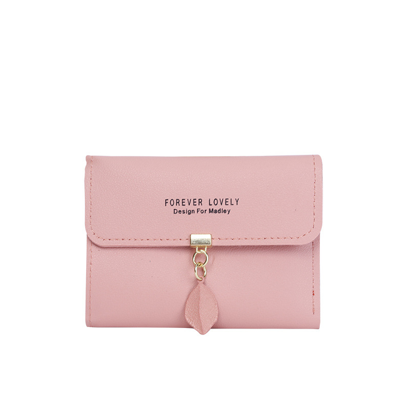 2021 New Korean-style simple small wallet at 30% off, a coin pocket wallet, a cross-border short wallet for women Item Picture