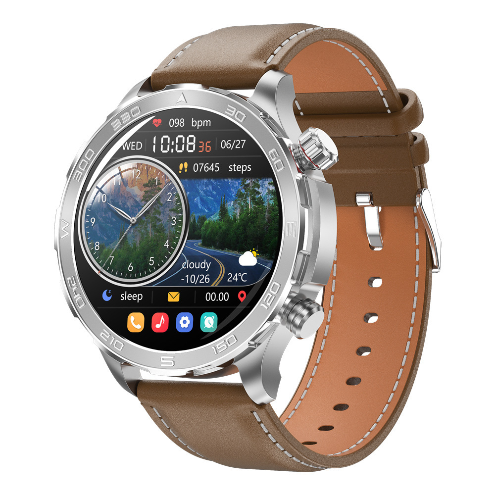 The new DK67 smartwatch for foreign trade features a 1.53-inch screen, Bluetooth communication, blood pressure, blood oxygen, sleep, compass and sports Application Scenario