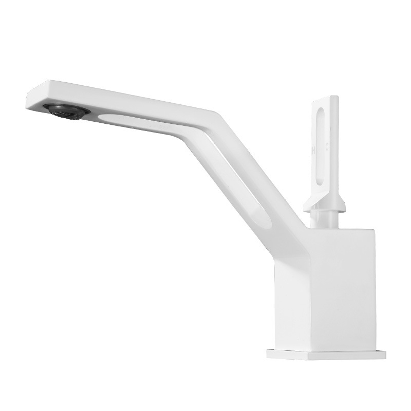 New creative washbasin faucet, cold and hot dual-purpose bathroom, all-copper washbasin, anti-splash washbasin faucet Item Picture