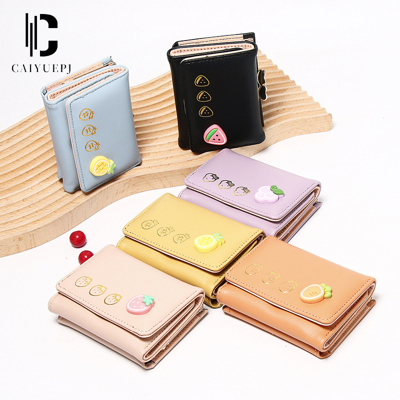 New short folding card case for women, high-end student card case, all-in-one coin purse, wholesale for women Specification drawing
