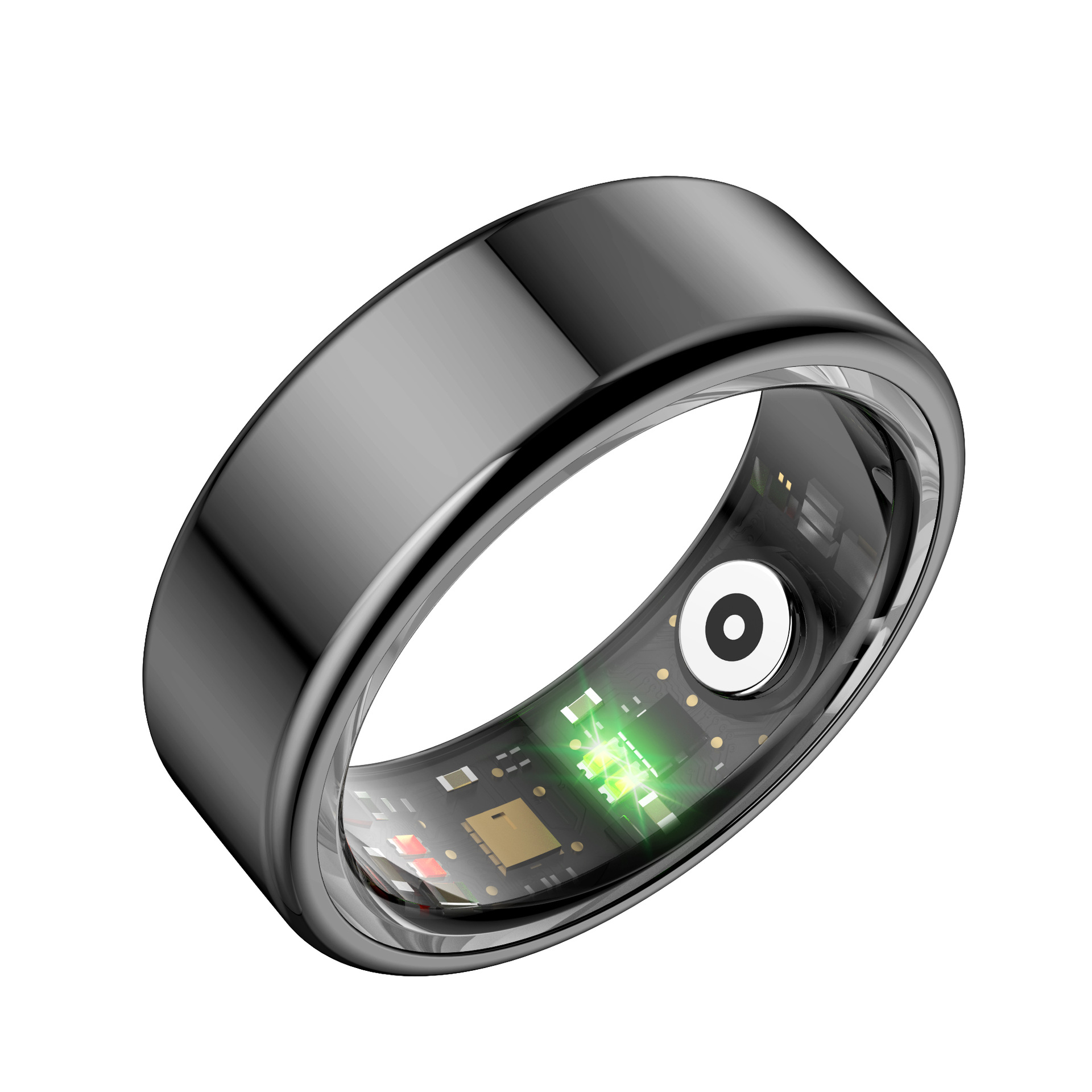 The new R02 smart ring is waterproof, capable of monitoring blood pressure, blood oxygen, sleep, heart rate, step count, and multiple exercise modes as well as taking photos Specification drawing