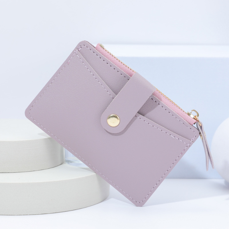 New niche design card bag, coin purse, multi-slot wallet, women's Instagram, candy color, fresh and clean, wholesale, logo order Application Scenario