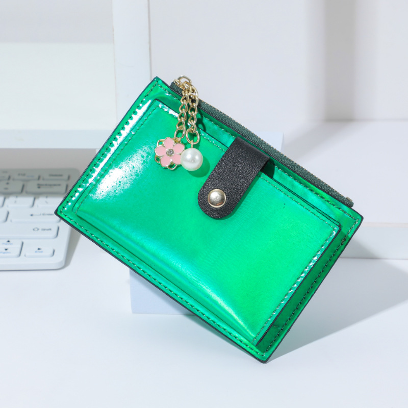 New bag, women's wallet, short wallet, women's laser colorful, fashionable and simple, student coin purse, women's niche design Application Scenario