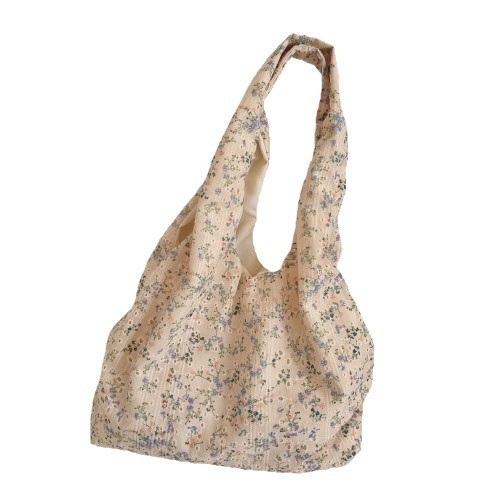 41083 Korean niche hollowed-out floral canvas bag for women, 2024 new large-capacity commuter underarm bag, single-shoulder bag Item Picture