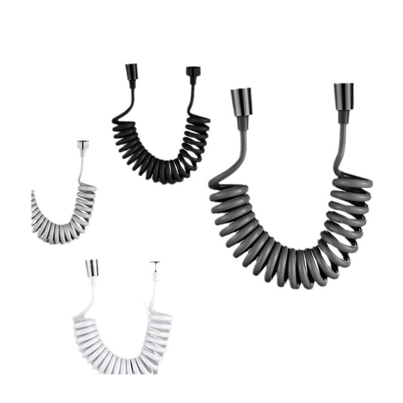 Gun gray thickened and enlarged telephone line, extended spring water pipe, bathroom toilet spray gun, shower head hose Item Picture