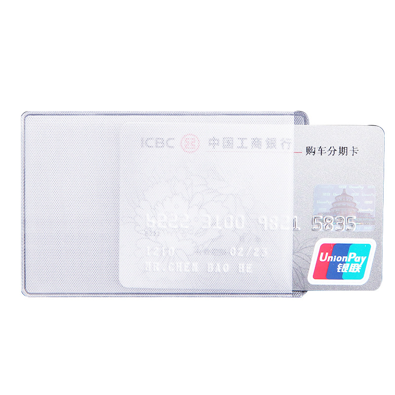 Wholesale PVC transparent certificate covers, ID card covers, bank and bus card protective covers, advertising gifts in stock Item Picture