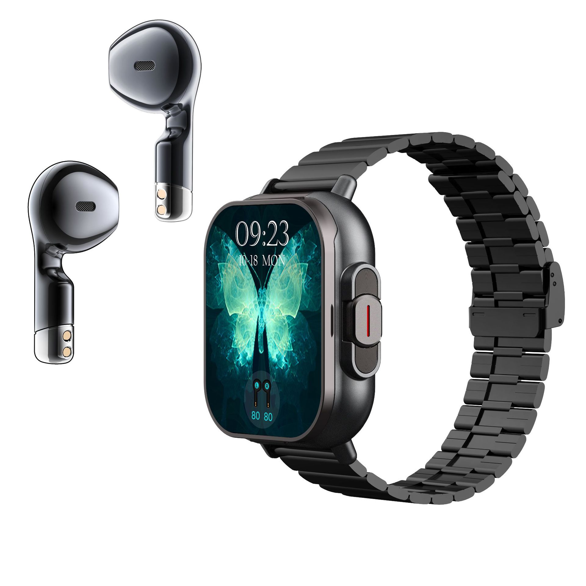 The new D8 Bluetooth headset, smartwatch, 2-inch full-screen touch, Bluetooth call, Alipay, heart rate Specification drawing