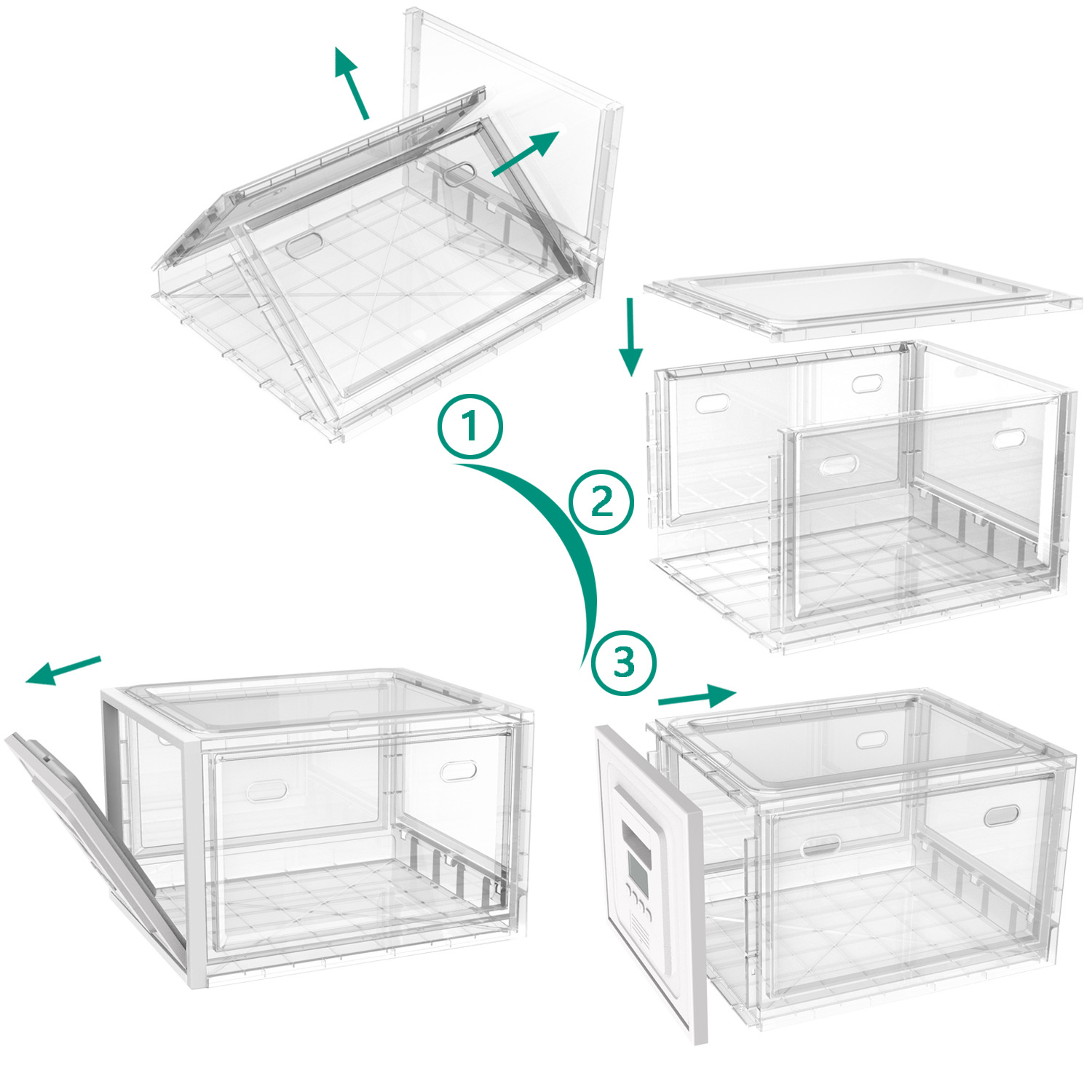 Timed unlocking or password opening, food folding storage box, snack storage box, mobile phone prison, timed medicine box details Picture