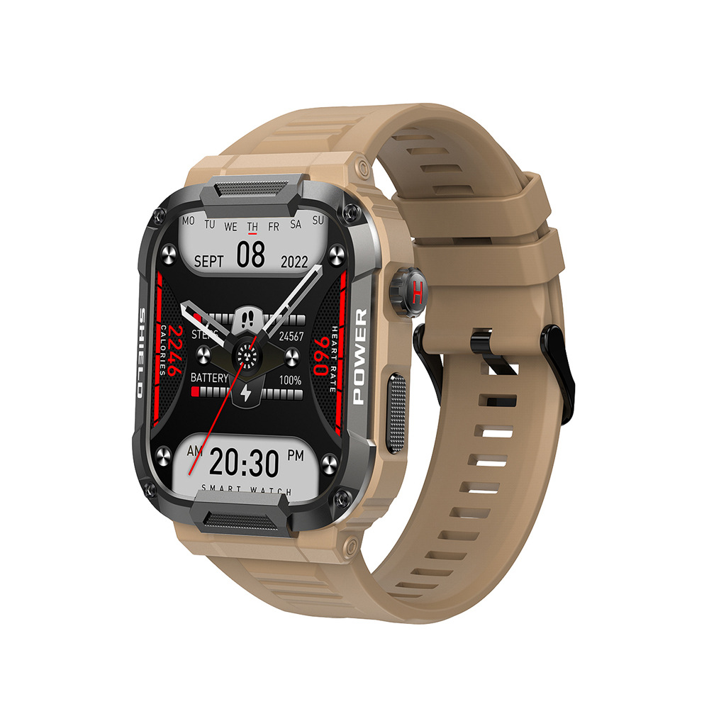 The new cross-border MK66 smart outdoor three-proof watch features dual-mode communication and Bluetooth, and is a multi-functional outdoor running watch Item Picture