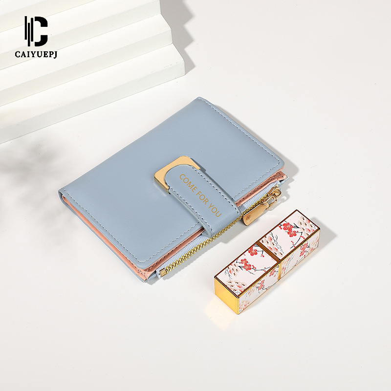 2025 New cross-border Napa pattern women's wallet, high-end leather short zipper fashionable coin purse Specification drawing
