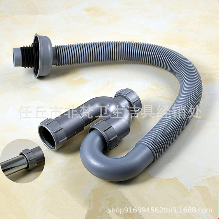 U-shaped drainpipe, anti-odor washbasin, washbasin, S-bend drainage pipe set, washbasin, hand basin, reverse water bend, anti-odor drainpipe details Picture