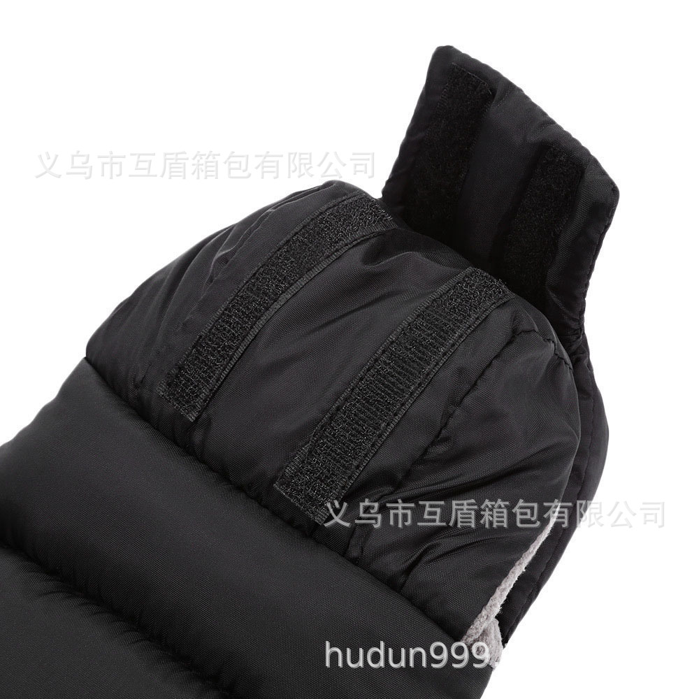 Baby stroller gloves, winter warm plush gloves, anti-freezing hand guards for strollers, thickened with fleece, two sets details Picture