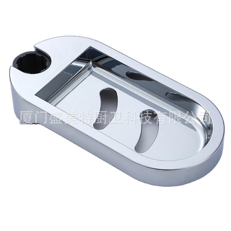 ABS electroplated shower head, soap box, soap rack, soap tray, shower rod, plastic soap box accessories without drilling Item Picture