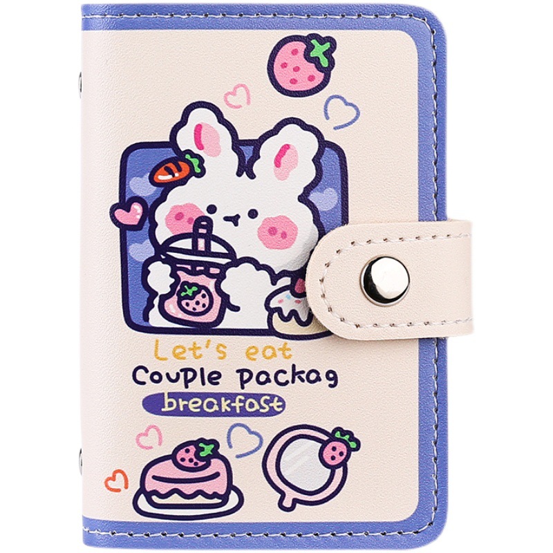 Best-selling cute card bag with multiple card slots, anti-demagnetization, large capacity, creative, fashionable and compact design, anti-theft card for women details Picture