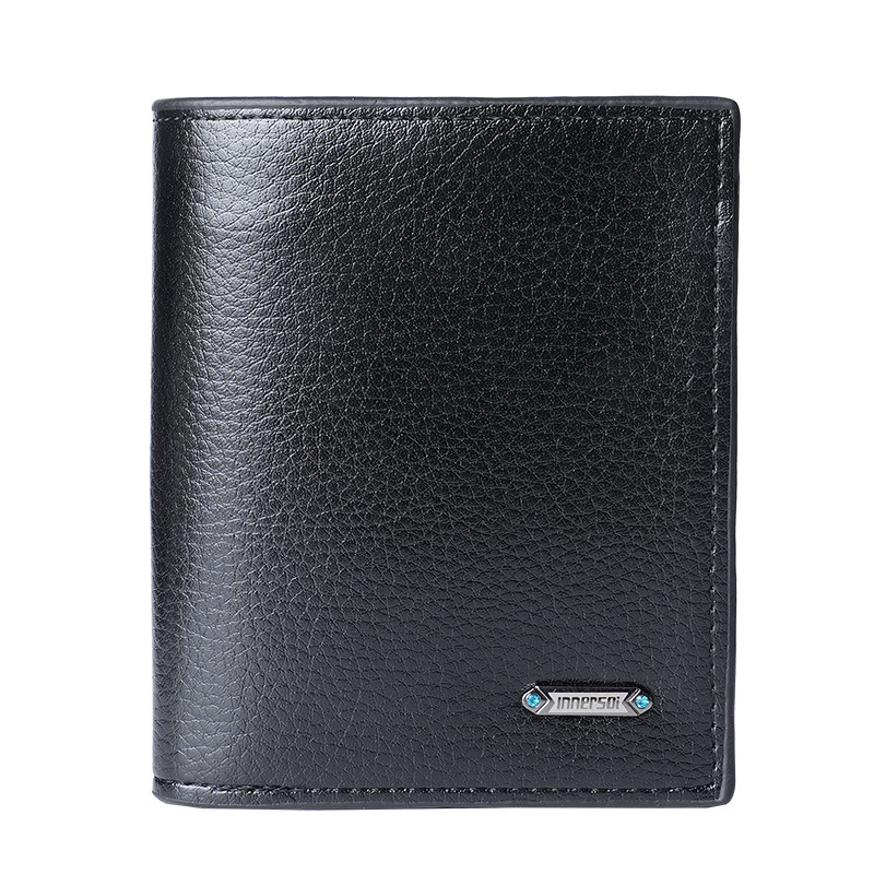 A large quantity of PU framed vertical men's wallets in stock, simple and casual men's coin purses, short men's wallets Item Picture