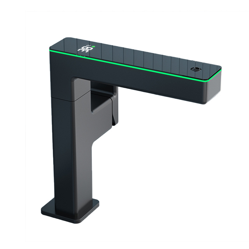 All-copper washbasin faucet in the bathroom, rotating cold and hot water washbasin, countertop basin, digital display mouthwash faucet in the bathroom Item Picture