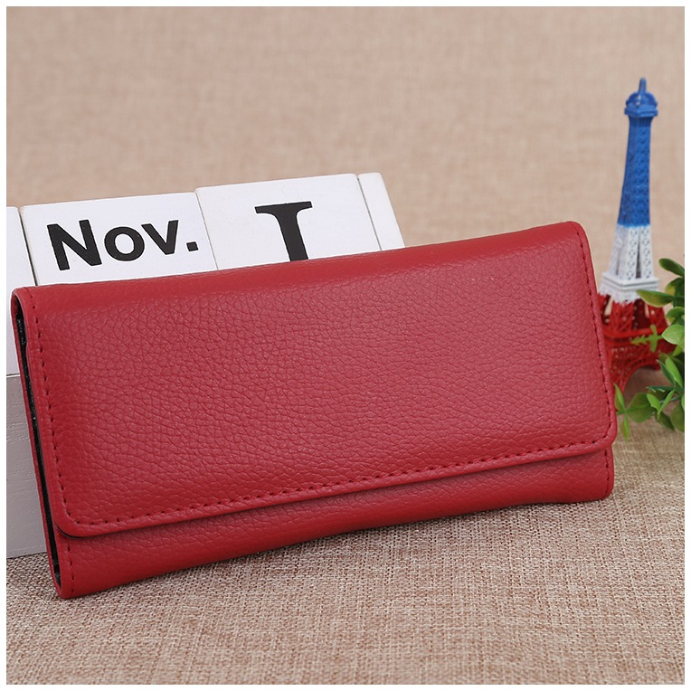New magnetic buckle 30% off bag, long coin purse, women's hand-held bag, card case and mobile phone case can be customized Item Picture