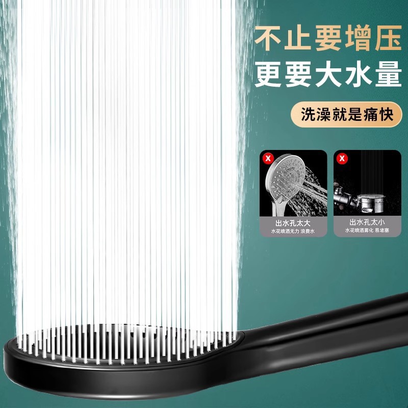 Hollowed-out spray showerhead, shower showerhead, household large water outlet showerhead, bath and bathing single-head flower wine set Specification drawing