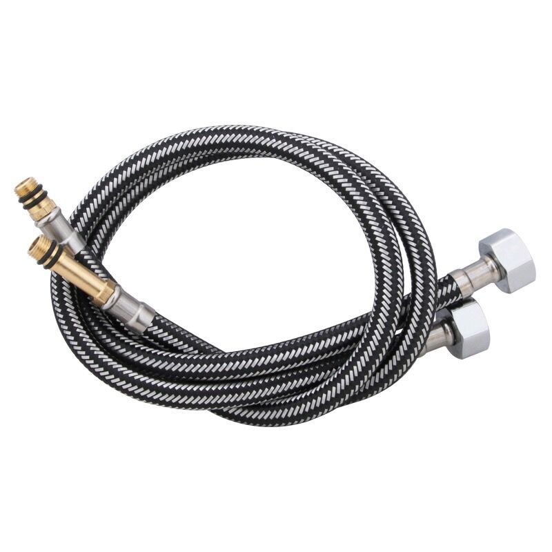 The manufacturer supplies explosion-proof braided hoses, pointed hoses, kitchen basin faucets, single-ended hoses, and mixed braided thread pointed hoses details Picture