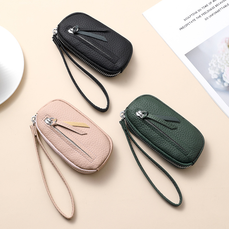 New ladies' clutch, mini bag, multi-functional handbag, coin purse, fashionable large-capacity coin case, double zipper full figure