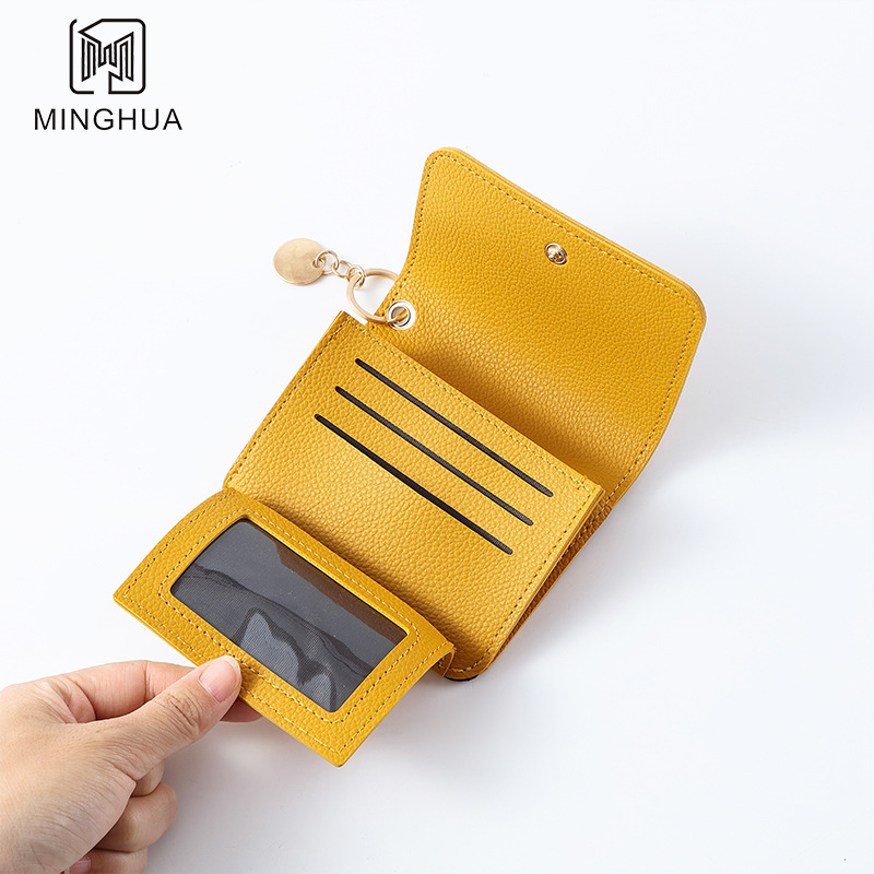 New women's short solid-color card wallet for spring 2024, simple cross-border coin purse source manufacturer Application Scenario