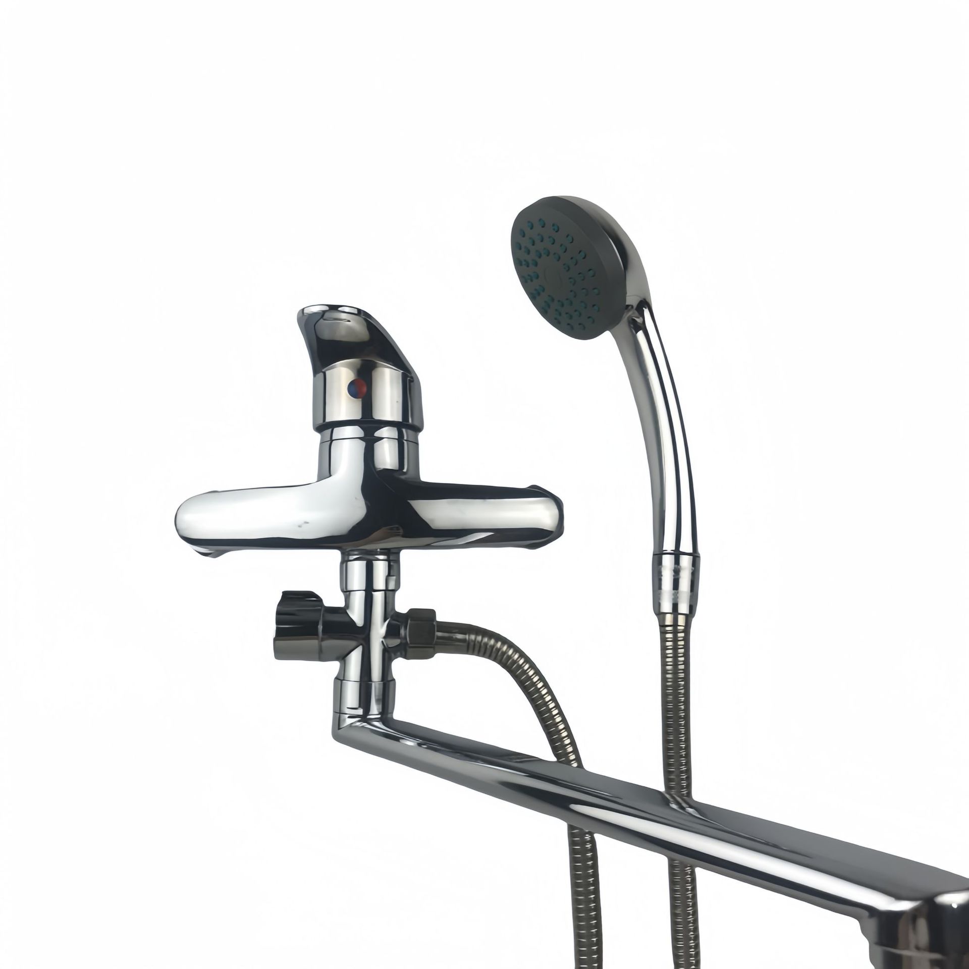 Foreign Trade Sanlian Russian Central Asia bathtub set Faucet extension pipe Rotatable shower set Faucet Specification drawing