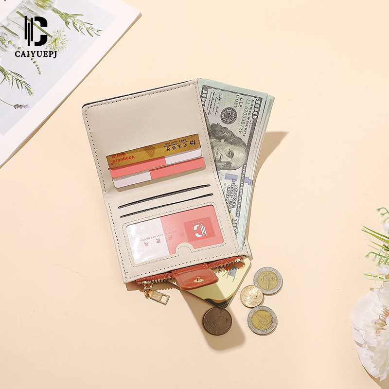 A new short Wallet for women in the Korean style on Instagram, a high-end coin purse for students, a fresh and elegant flower and plant card bag, and a cross-border wallet Application Scenario