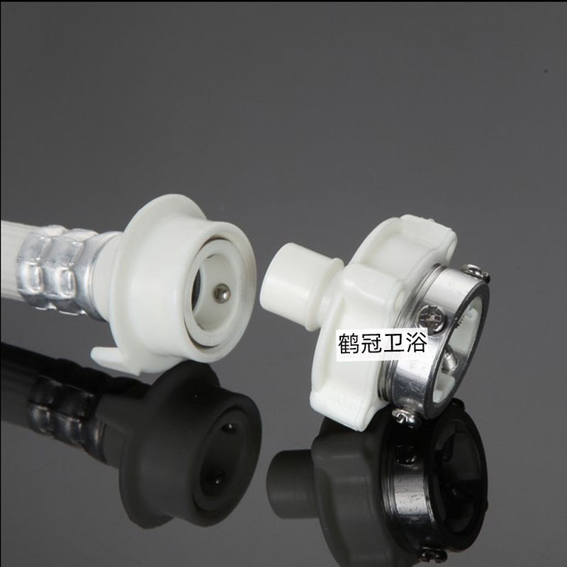 Zumi fully automatic washing machine inlet pipe anti-detachment extended 4-inch threaded washing machine pipe washing machine pipe Specification drawing