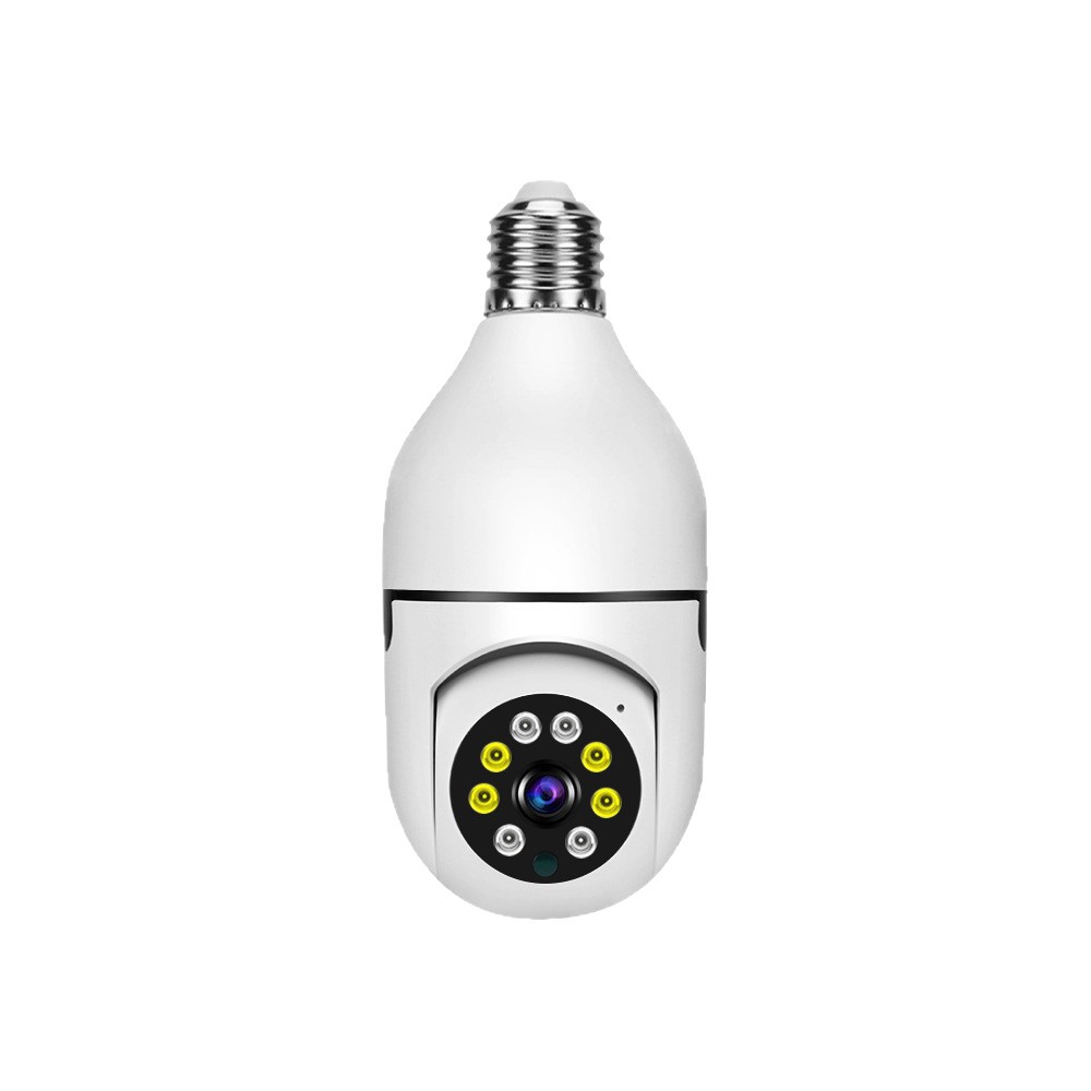 Cross-border light bulb monitoring 360° indoor dual-light full-color high-definition night vision camera home wifi camera Item Picture