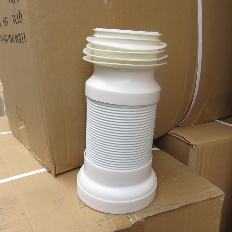 Wall-mounted toilet sewage pipe, rear toilet connection pipe, hanging toilet accessory, toilet hose, extendable drainage pipe details Picture